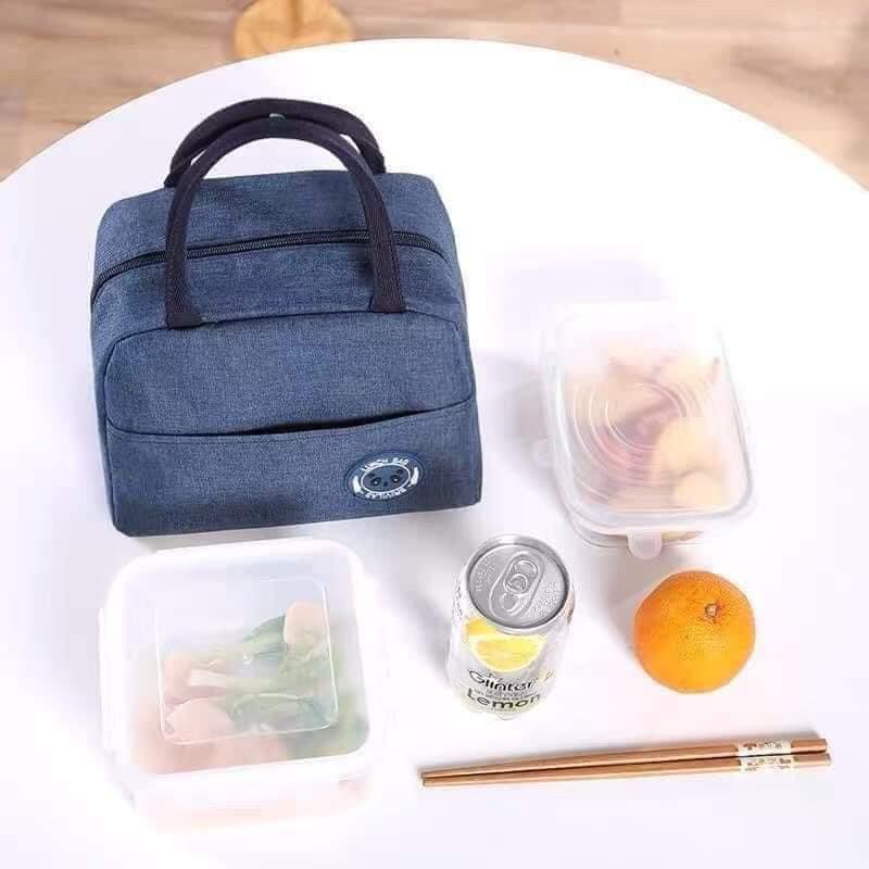 Túi Giữ Nhiệt Hình Gấu Có Khóa Kéo Chắc Chắn Tiện Lợi