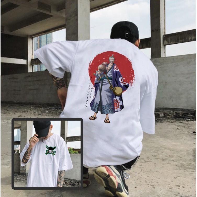 Áo Phông Tay Lỡ Unisex Roronoa Zoro