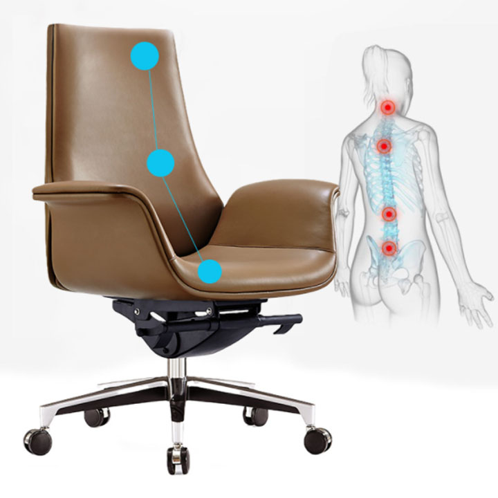 Ghế Lãnh Đạo làm việc Lưng Thấp Lưng Xo ay 360 Độ Tiện lợi. Ghế Giám Đốc Làm Việc Văn Phòng Cao cấp Sang trọng GHP036 Giao màu ngẫu nhiên