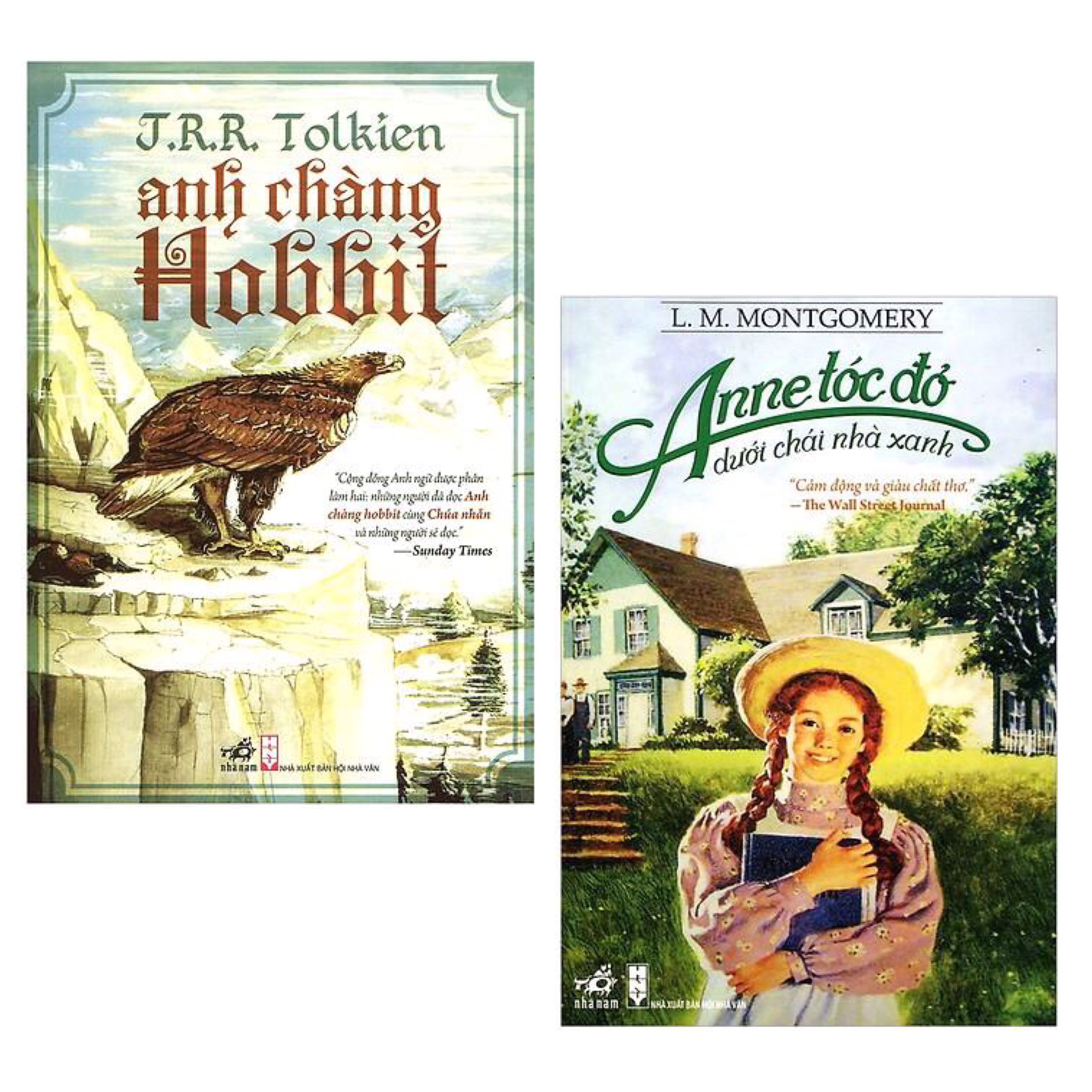 Combo 2 Cuốn Sách Văn Học Cực Hay: Anh Chàng Hobbit  + Anne Tóc Đỏ Dưới Chái Nhà Xanh  / Tặng Kèm Bookmark Thiết Kế Green Life