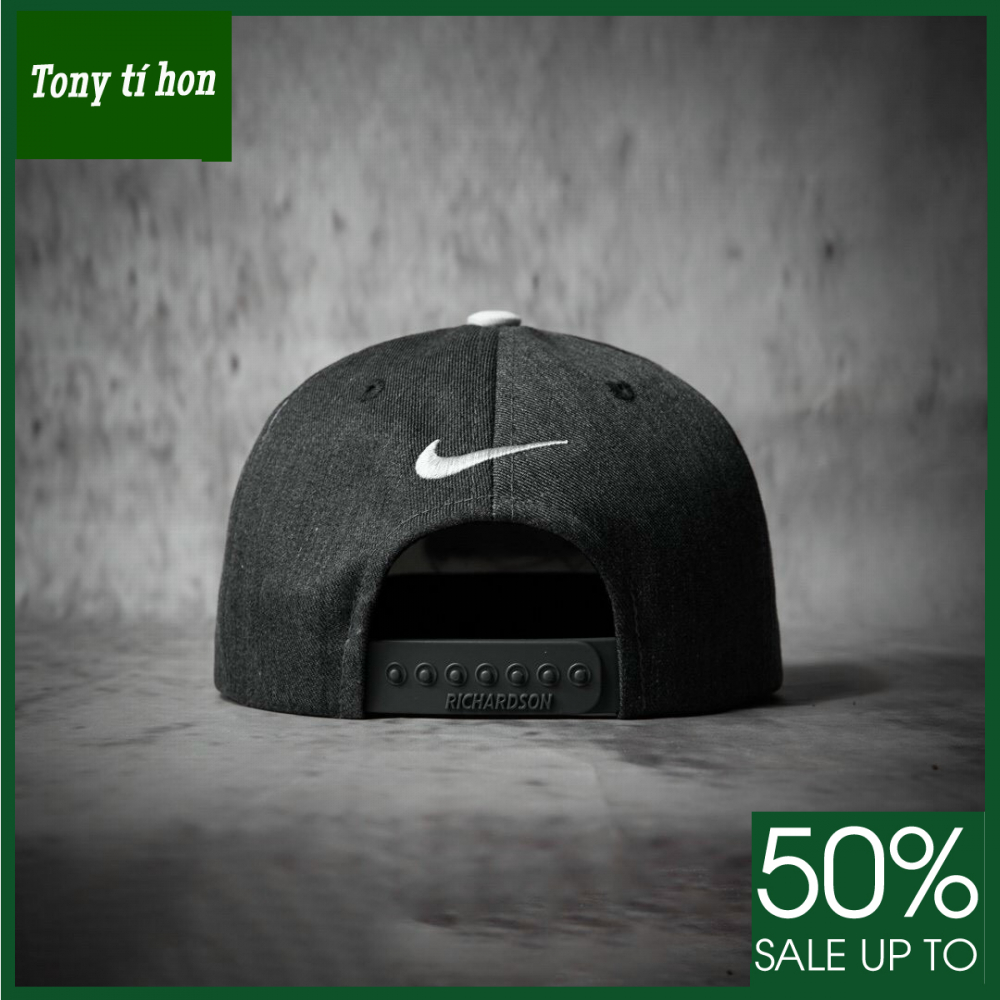 Tony tí hon - Mũ/nón kết lưỡi trai Snapback Just Do It trắng đen thời trang nam nữ cao cấp