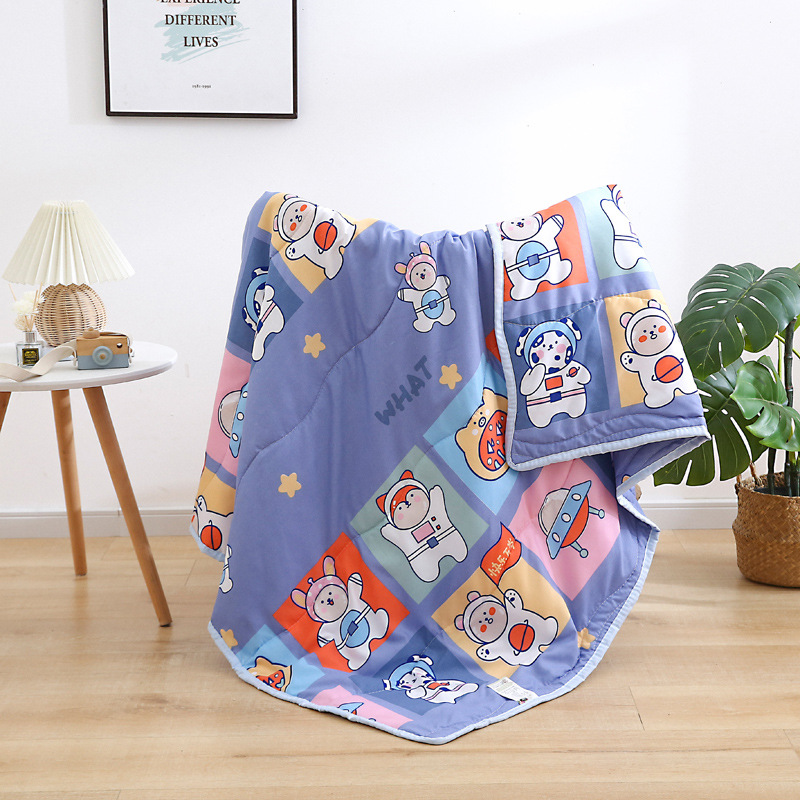 Chăn mền cotton đũi baby cao cấp A - kích thước 1m1 x 1m4, thoáng mát, mền cho bé