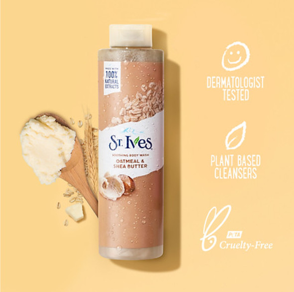 Sữa tắm dưỡng da St.Ives Yến mạch và Bơ 650ml