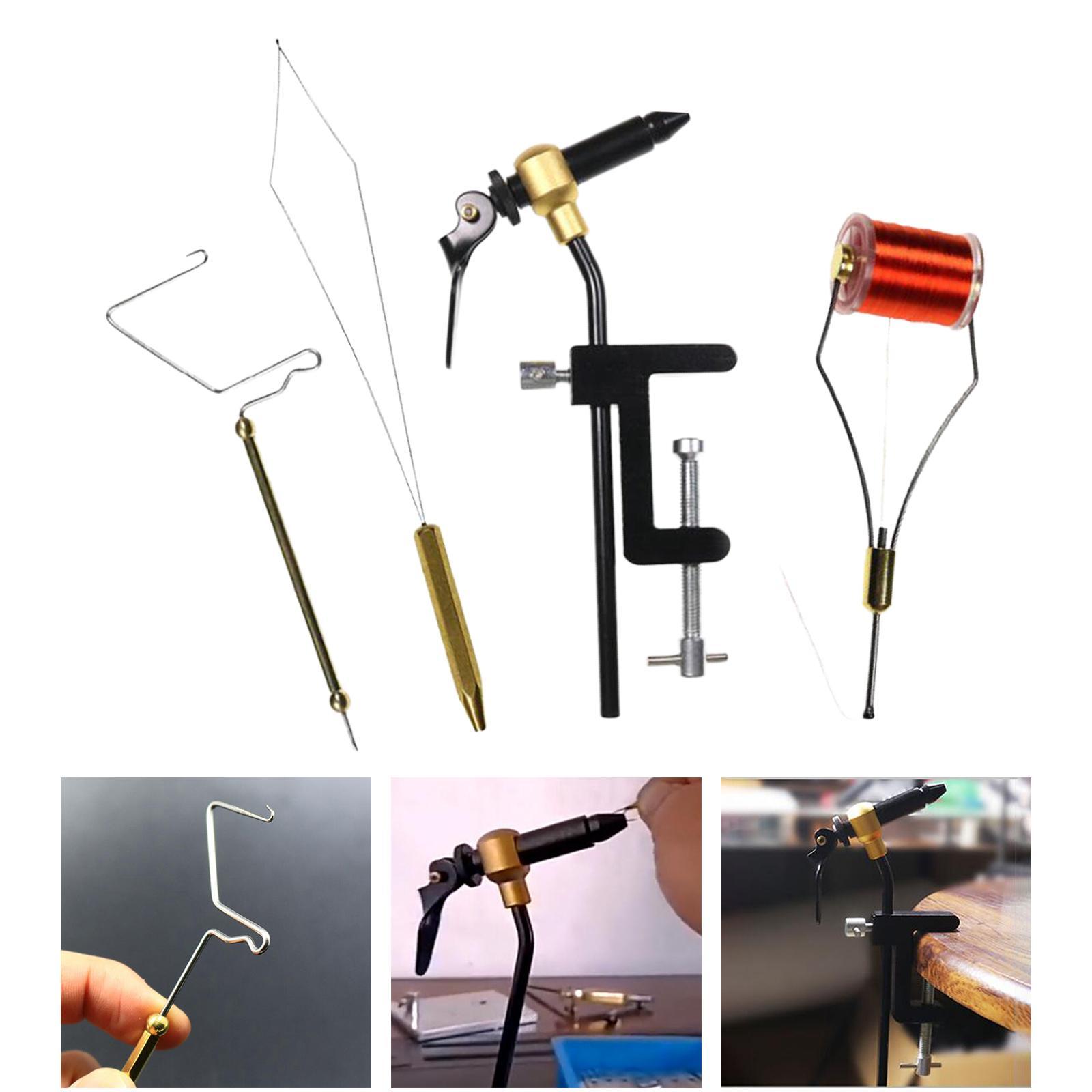 4Pcs Fly Tying Tool Kit Finisher Vise Threader Fishing