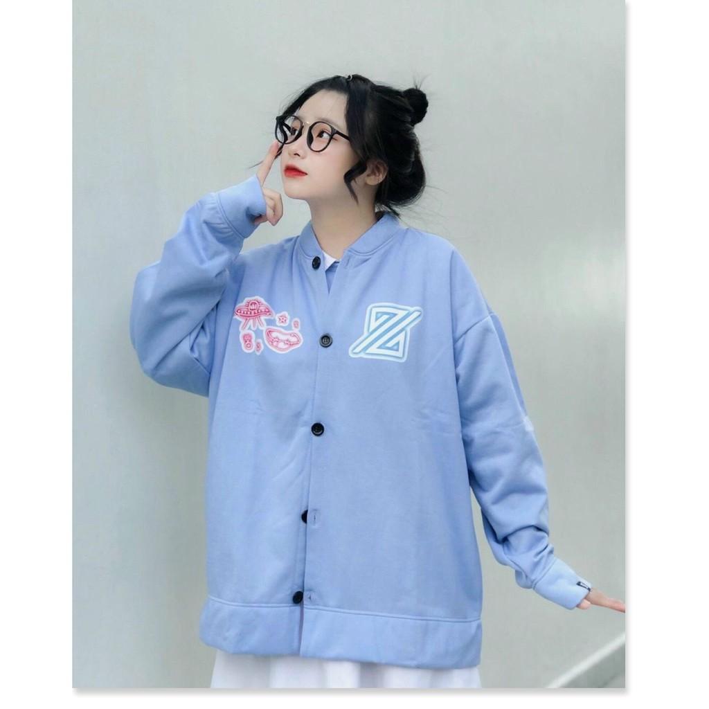 áo khoác nữ hoodie nỉ hoạ tiết chữ cùng logo siêu đẹp phong cách hiện đại thời thượng hót