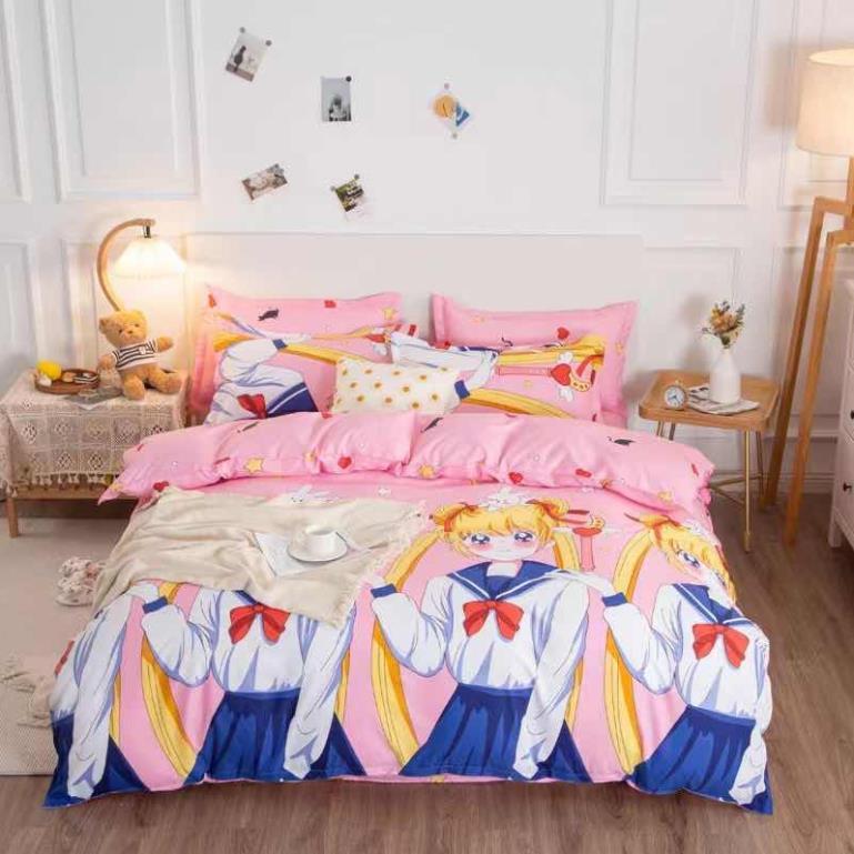Bộ Chăn ga gối , cotton poly cao cấp- mẫu new miễn phí bo chun