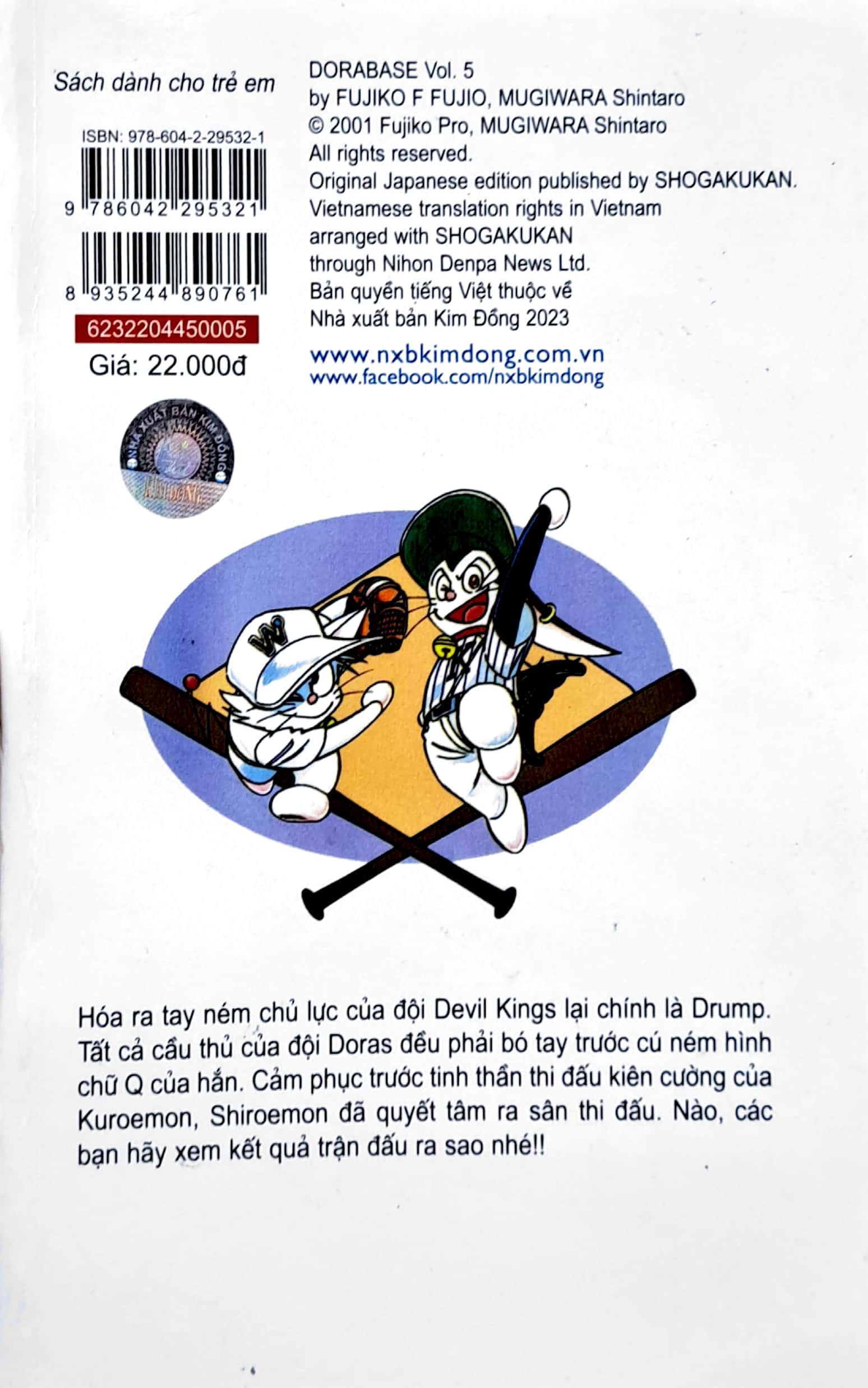 Doraemon Bóng Chày - Truyền Kì Về Bóng Chày Siêu Cấp - Tập 5 (Tái Bản 2023)