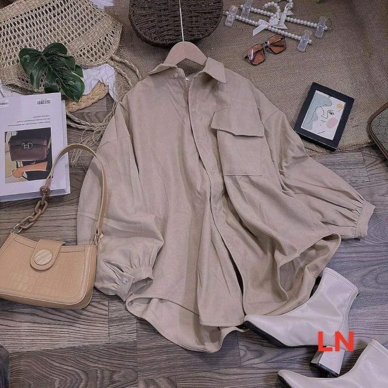 Áo sơ mi thụng tay bồng DA6