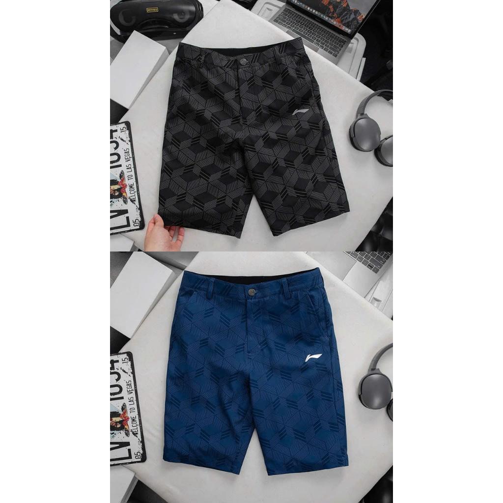 Quần Li - Ning Họa Tiết Lục Giác Thanh Lịch Mặc Mát, Không Nhăn,Co Giãn Cực Êm -Không Nóng - Combo3 Quần 3 Màu