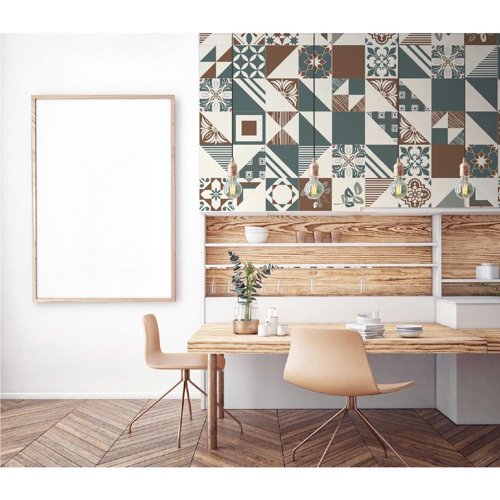 Decal Gạch Bông Siêu Đẹp Decal24h, Sắc Màu Hoa Văn Cổ Điển, Chất liệu Đài Loan, Đa Dạng về Mẫu Mã  Hàng Cao Cấp