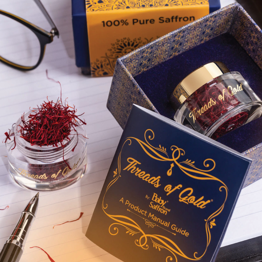 Nhụy Hoa Nghệ Tây Premium Saffron - Threads of Gold (Premium Product of Baby Brand) Hộp 1 Gram