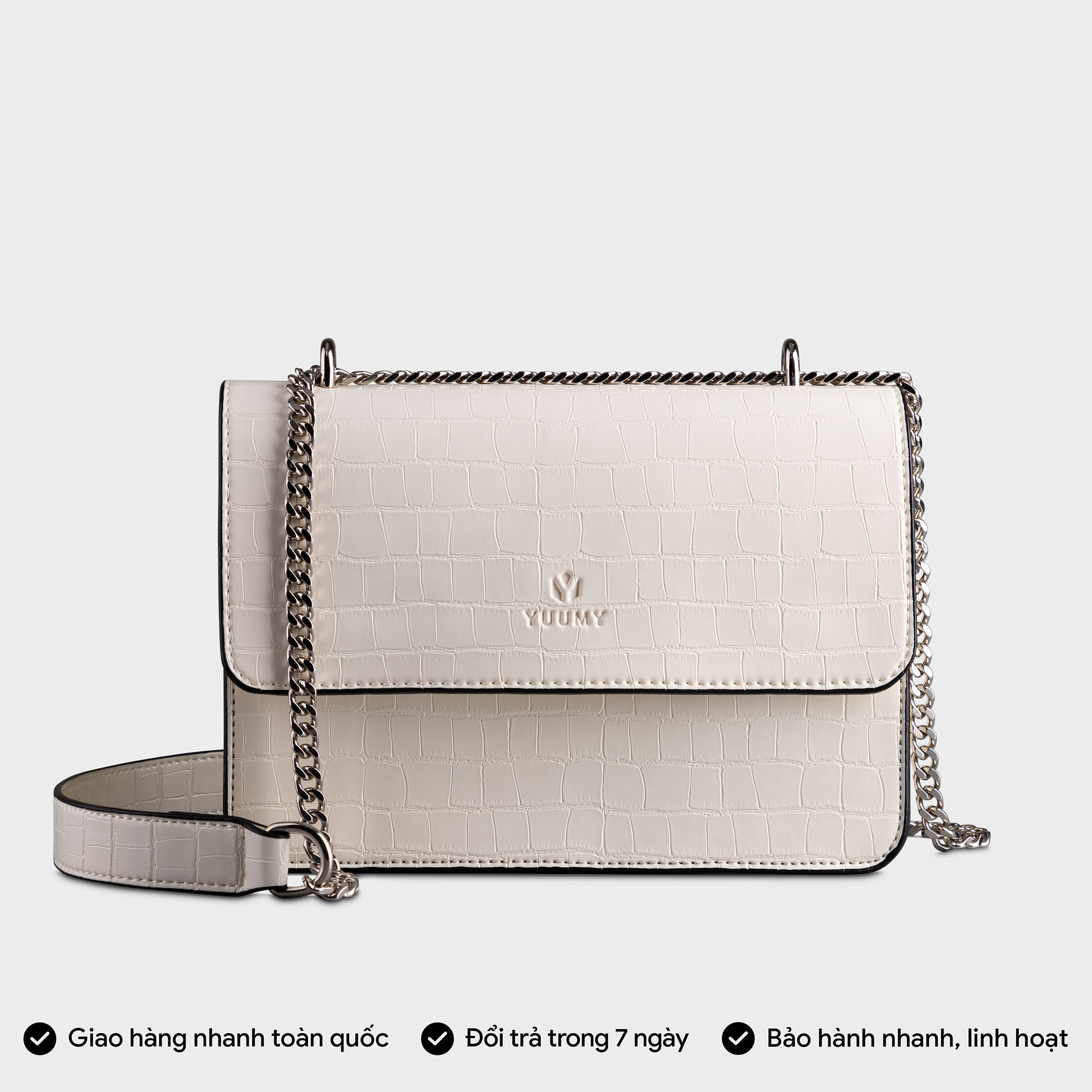 Túi Yuumy ( Thời trang nữ dự tiệc size 21 - Túi đeo chéo da Verein YN158 )