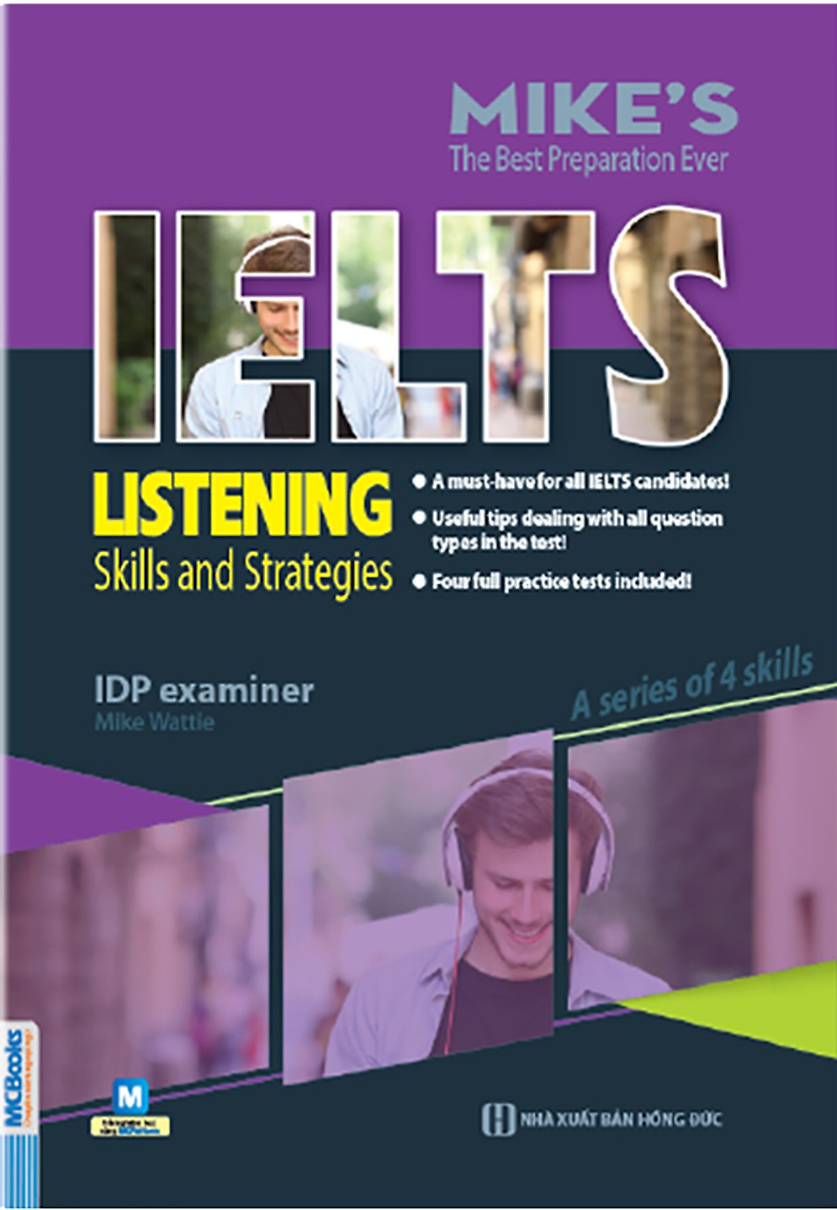 Combo Bộ Sách Luyện Thi IELTS - Listening, Speaking, Reading, Writing (Học kèm App MCBooks)