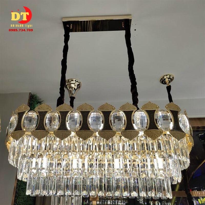 Đèn thả chùm phale bàn ăn hình chữ nhật sang trọng DQM
