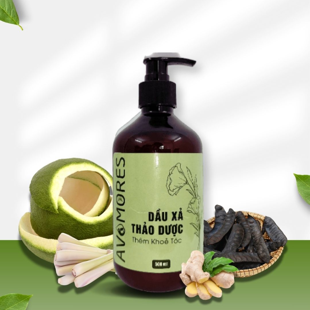 Dầu xả thảo dược AVAMORES - Giúp tóc suôn mềm, Giữ màu tóc nhuộm, Nuôi dưỡng tóc từ gốc 500ml