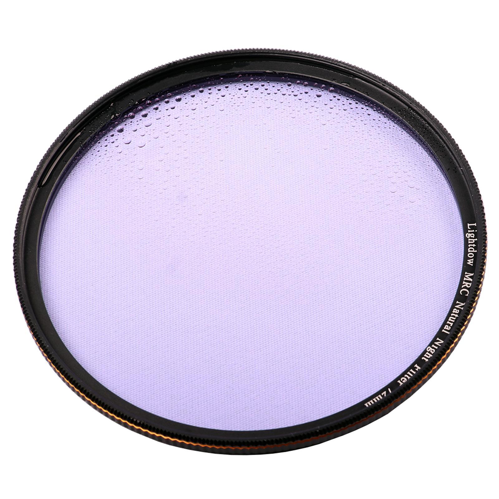 Night Filter for Clear Night Scenes Photography Optical Glass Material Light Pollution Reduction