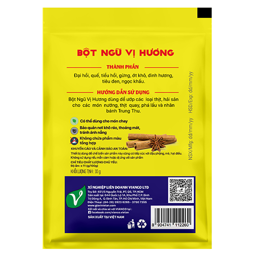 Bột Ngũ Vị Hương Hiệu Con Nai 10gr