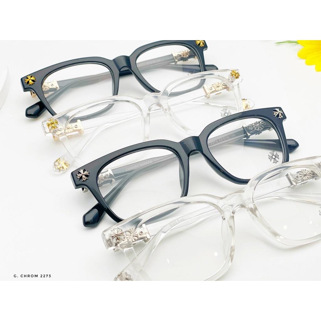 Gọng kính nam nữ dáng vuông Chromehearts nhẹ chắc chắn kiểu dáng thời thượng dễ đeo 2273 -GenZ eyewear