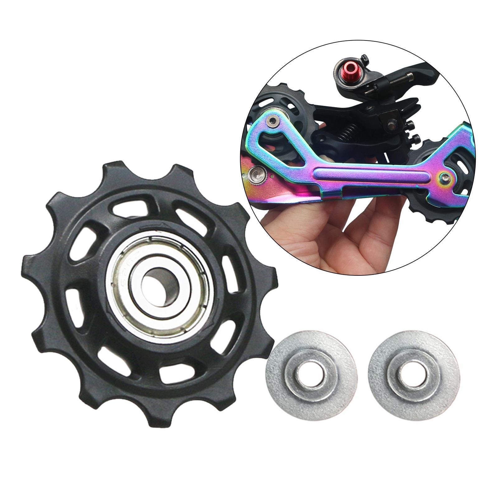 2x  Rear Derailleur Pulley Aluminum Alloy Replacement Parts Sealed Bearing Jockey   Roller