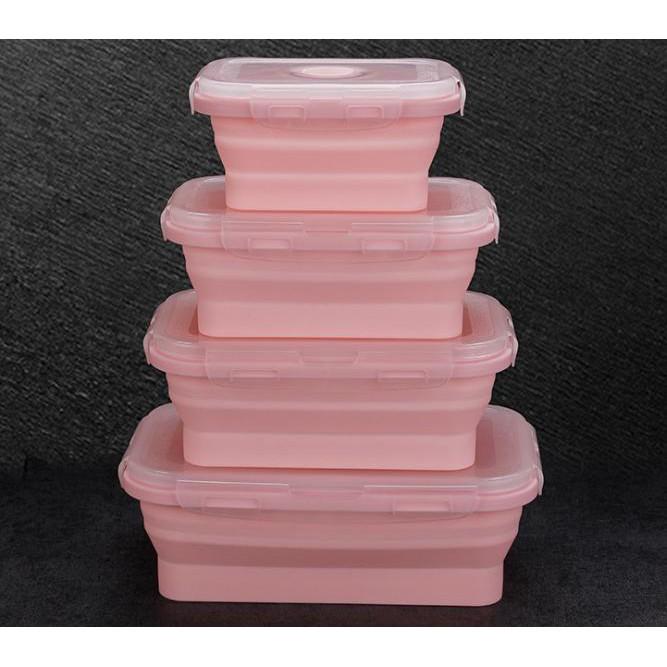 Bộ 3 HỘP GẬP SILICONE