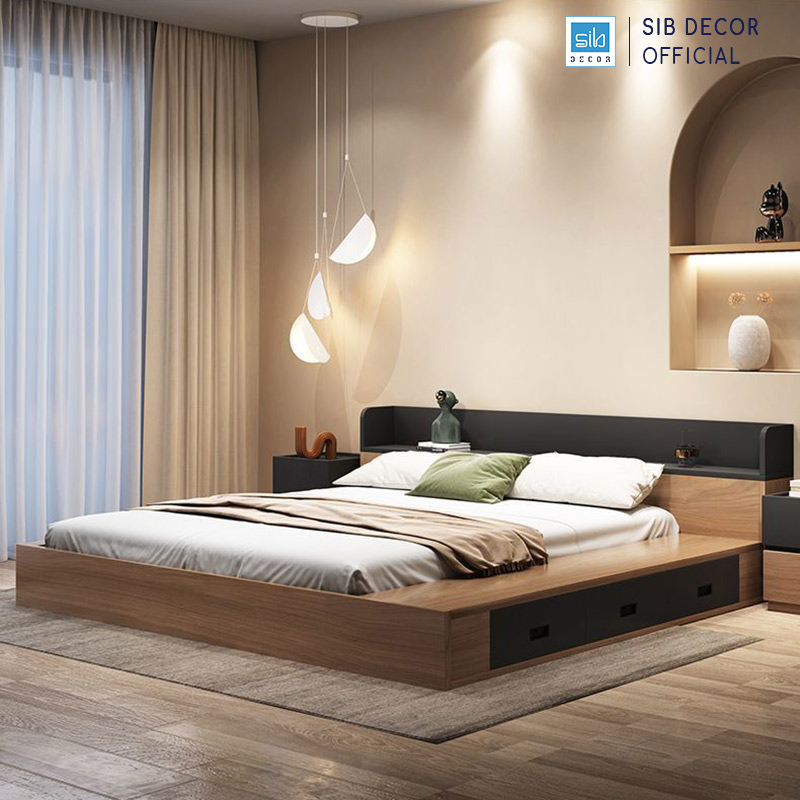Giường Ngủ Đơn Giản Kiểu Nhật Tatami GN17 SIB Decor