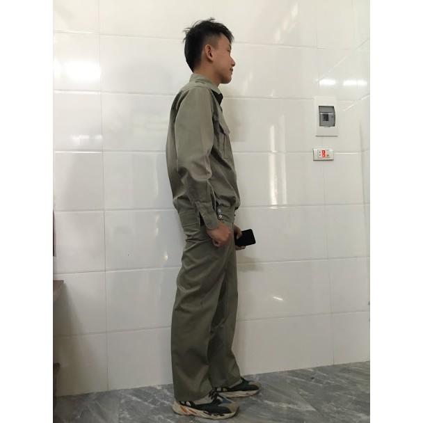 Bộ đồ bảo hộ lao động kaki loại dày dài tay SHUNI 021B