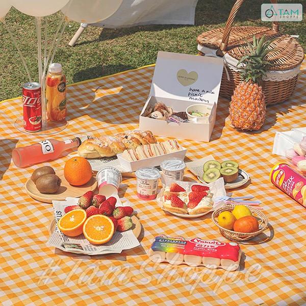 Thảm picnic dã ngoại vải chống thấm cao cấp 150x200cm