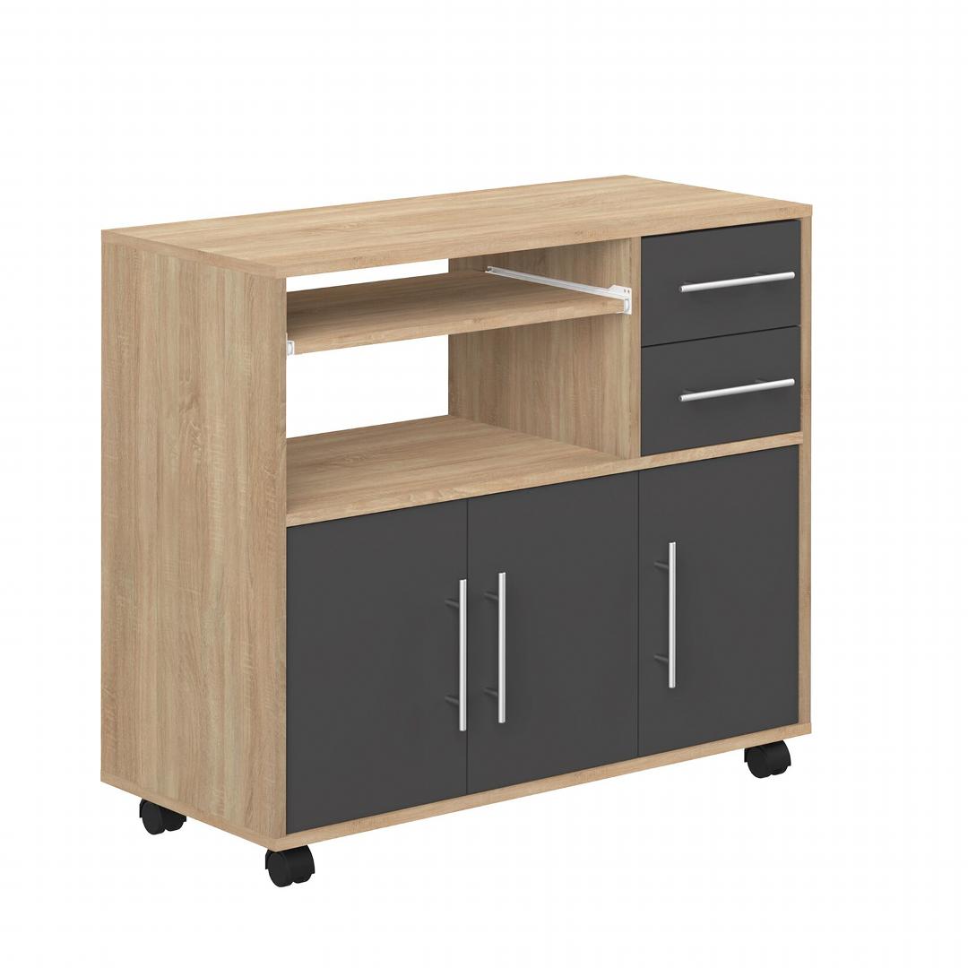 Tủ phòng ăn gỗ hiện đại SMLIFE Dominics | Gỗ MDF dày 17mm chống ẩm | D90xR40xC75cm