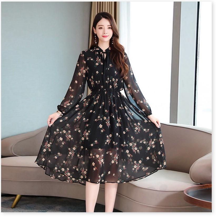 ĐẦM LỤA HOA,HỌA TIẾT ĐƠN GIẢN NHƯNG KHÔNG KÉM PHẦN SANG TRỌNG KHÁNH AN STORE