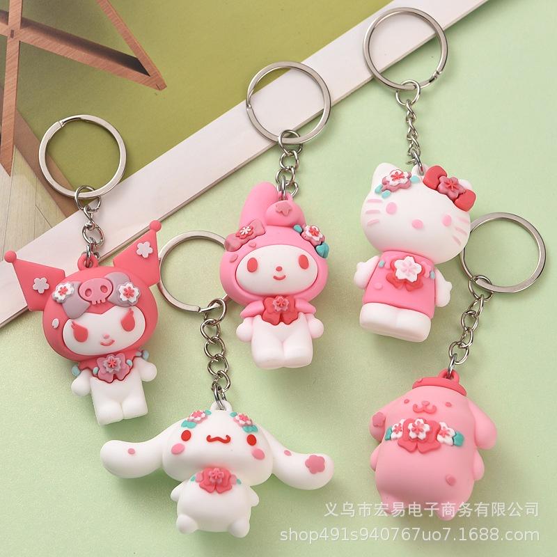 Móc khóa thỏ mèo đáng yêu