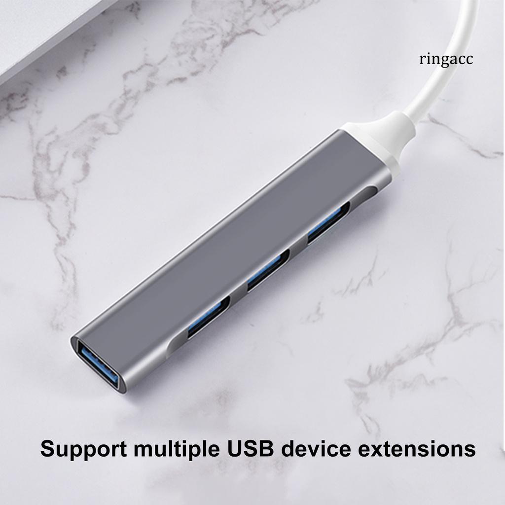 Bộ Chia 4 Cổng Type-C / Usb Hub Cho Bàn Phím / Chuột Máy Tính