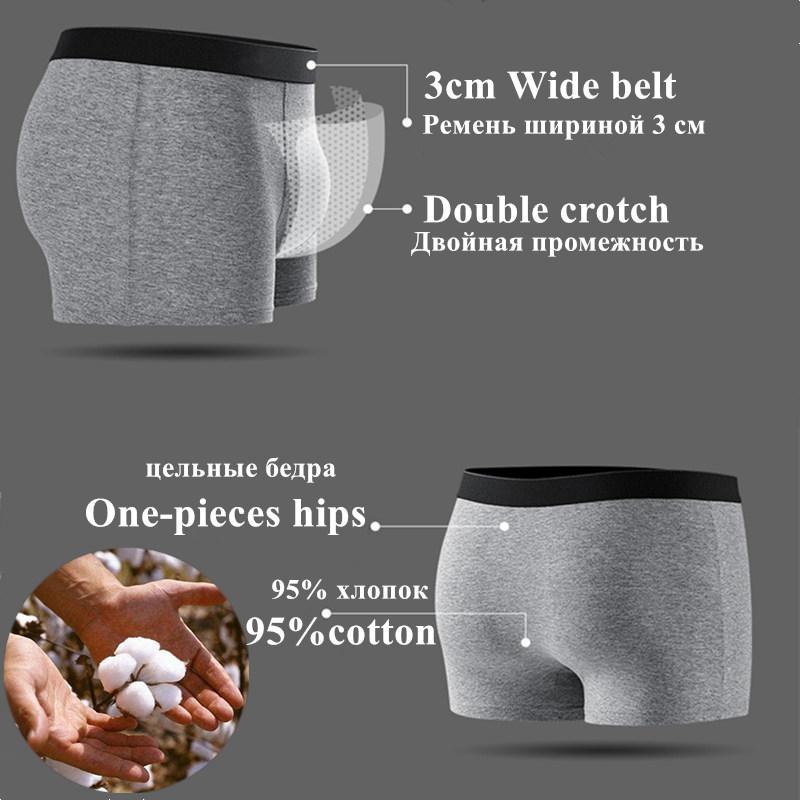4 Cái/lốc Người Đàn Ông Của Quần Lót Quần Lót Cueca Võ Sĩ Đồ Lót Cotton Nhiệt Quà Tặng Cho Người Đàn Ông Thở Homme Sexy Mềm Quần Short Nam