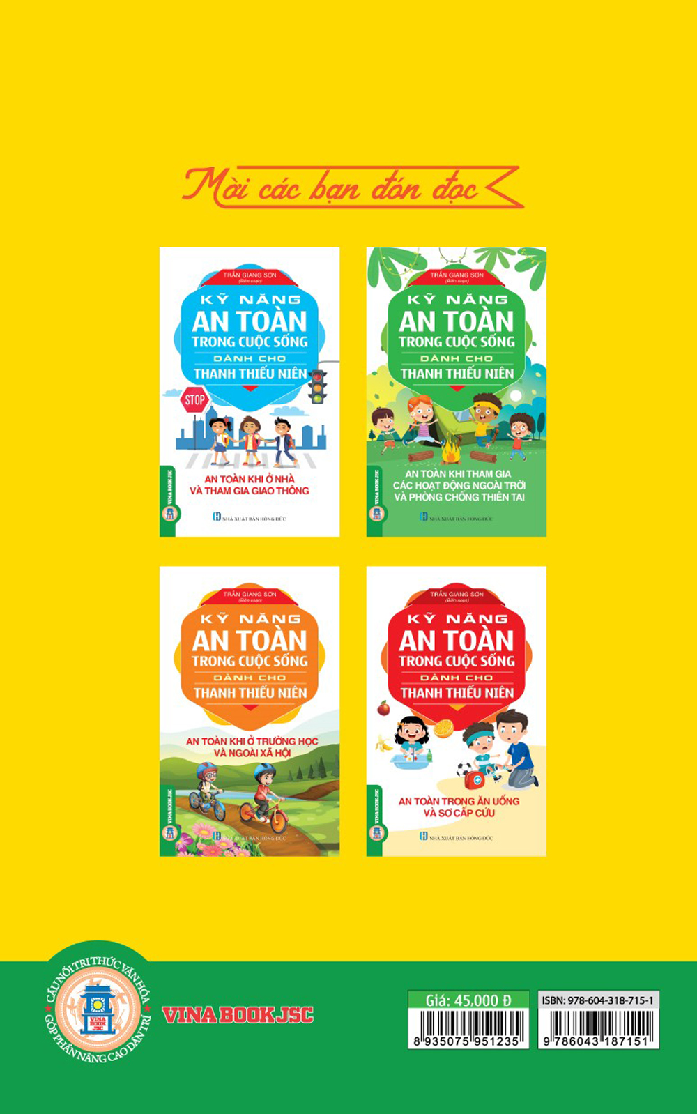 Combo Kỹ Năng An Toàn Trong Cuộc Sống Dành Cho Thanh Thiếu Niên: An Toàn Khi Ở Trường Học Và Ngoài Xã Hội + An Toàn Khi Tham Gia Các Hoạt Động Ngoài Trời Và Phòng Chống Thiên Tai