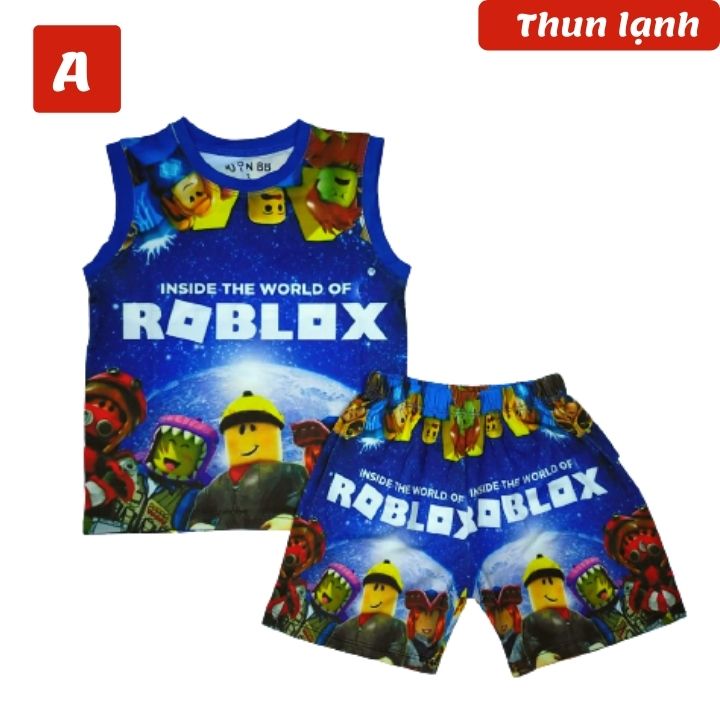 Đồ bộ thun lạnh cho bé trai Roblox từ 10-46kg - giặt không vỡ hình - Kiến Lửa