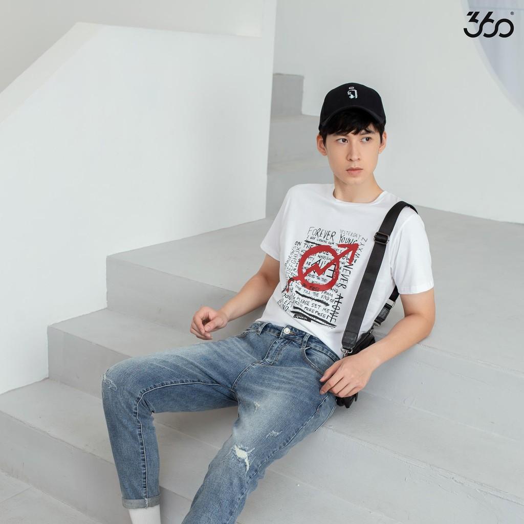Sale Áo phông nam ngắn tay 360 BOUTIQUE áo thun nam cộc tay in hình - APHTK057 .