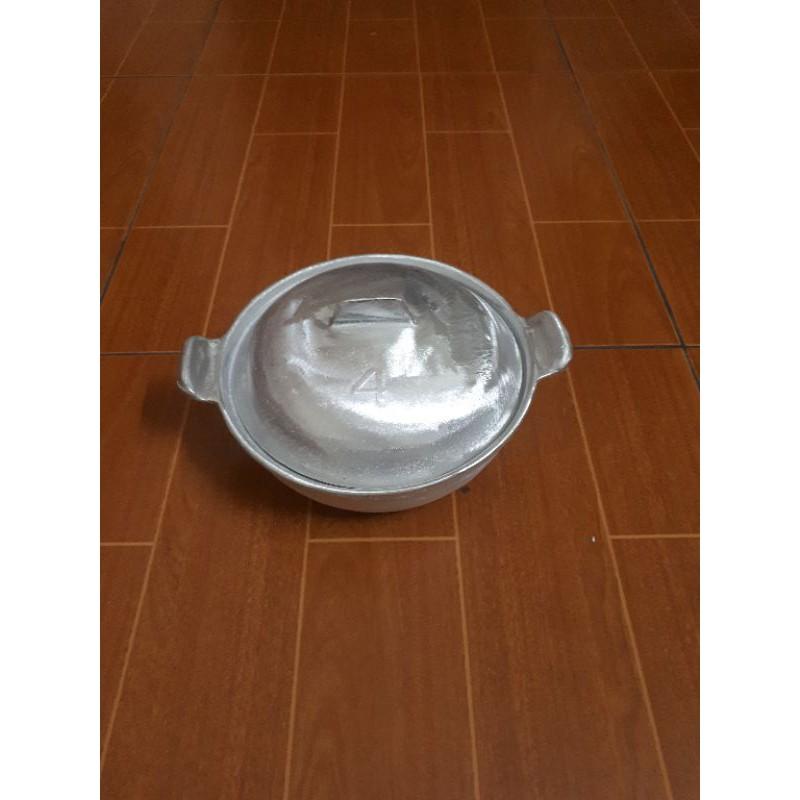 Nồi gang đúc kho cá thịt, nấu cháo lẩu đk 21cm