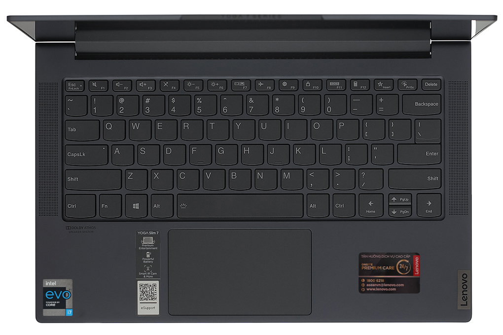 Laptop Lenovo Yoga Slim 7 14ITL05 i7 1165G7/8GB/512GB/14&quot;F/Win11/(82A300LDVN)/Xám - Hàng chính hãng