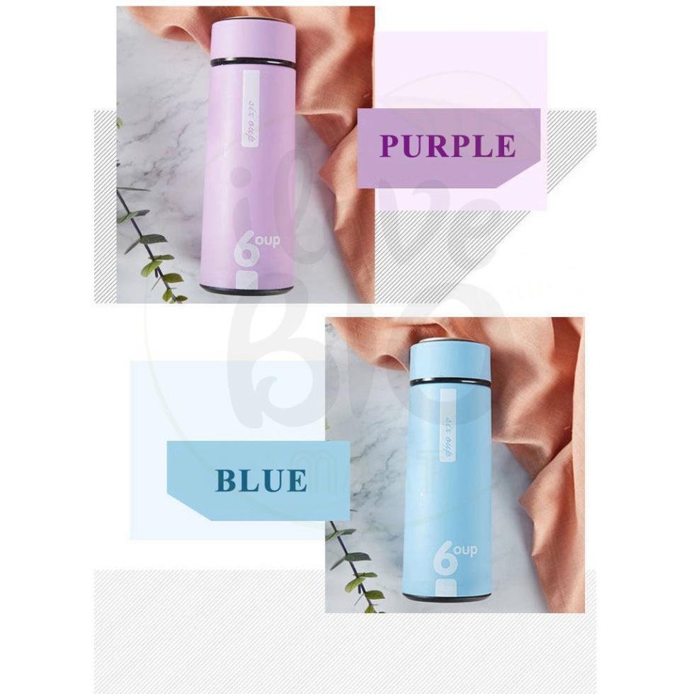Bình nước thủy tinh có lớp nhựa chống nóng giữ nhiệt 6oup 450ml