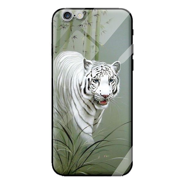 Ốp kính cường lực cho iPhone 6s mẫu hổ 219 - Hàng chính hãng