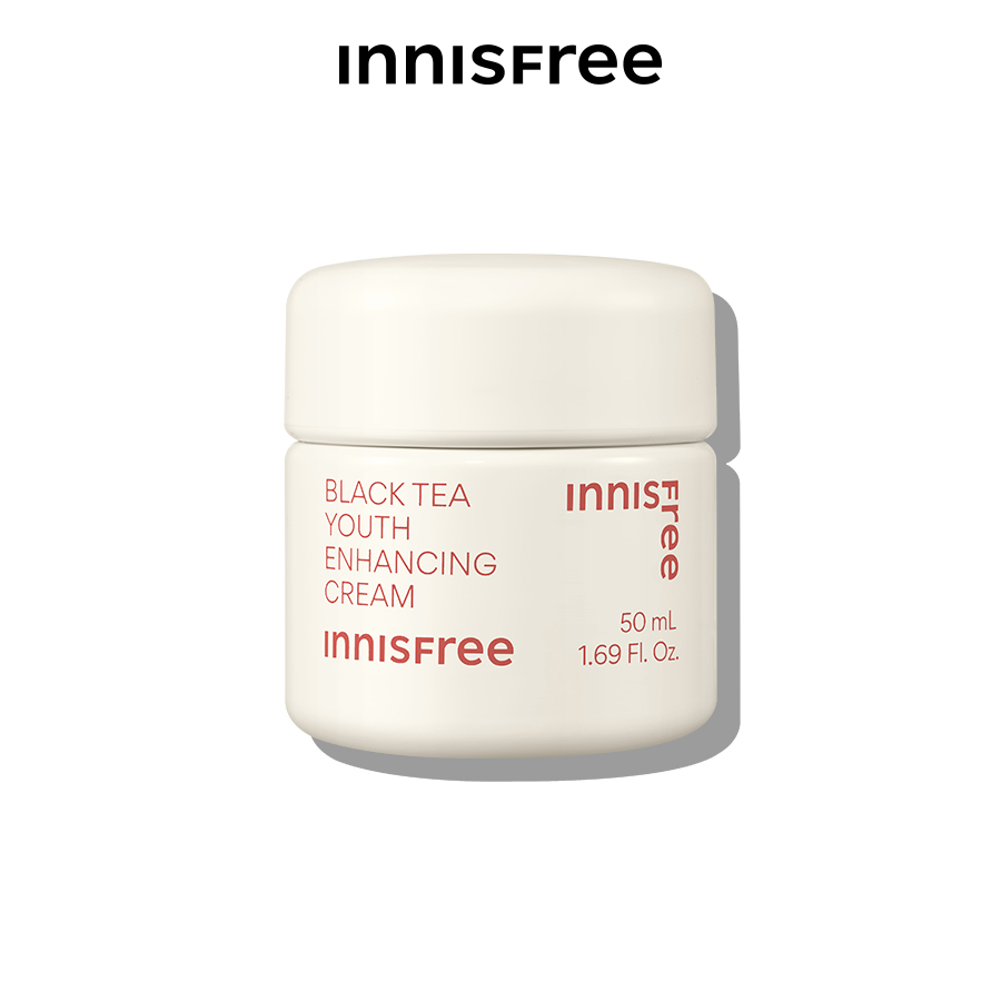 Kem dưỡng da ban đêm ngăn ngừa lão hóa từ trà đen innisfree Black Tea Enhancing Cream 50 mL (New 2023)