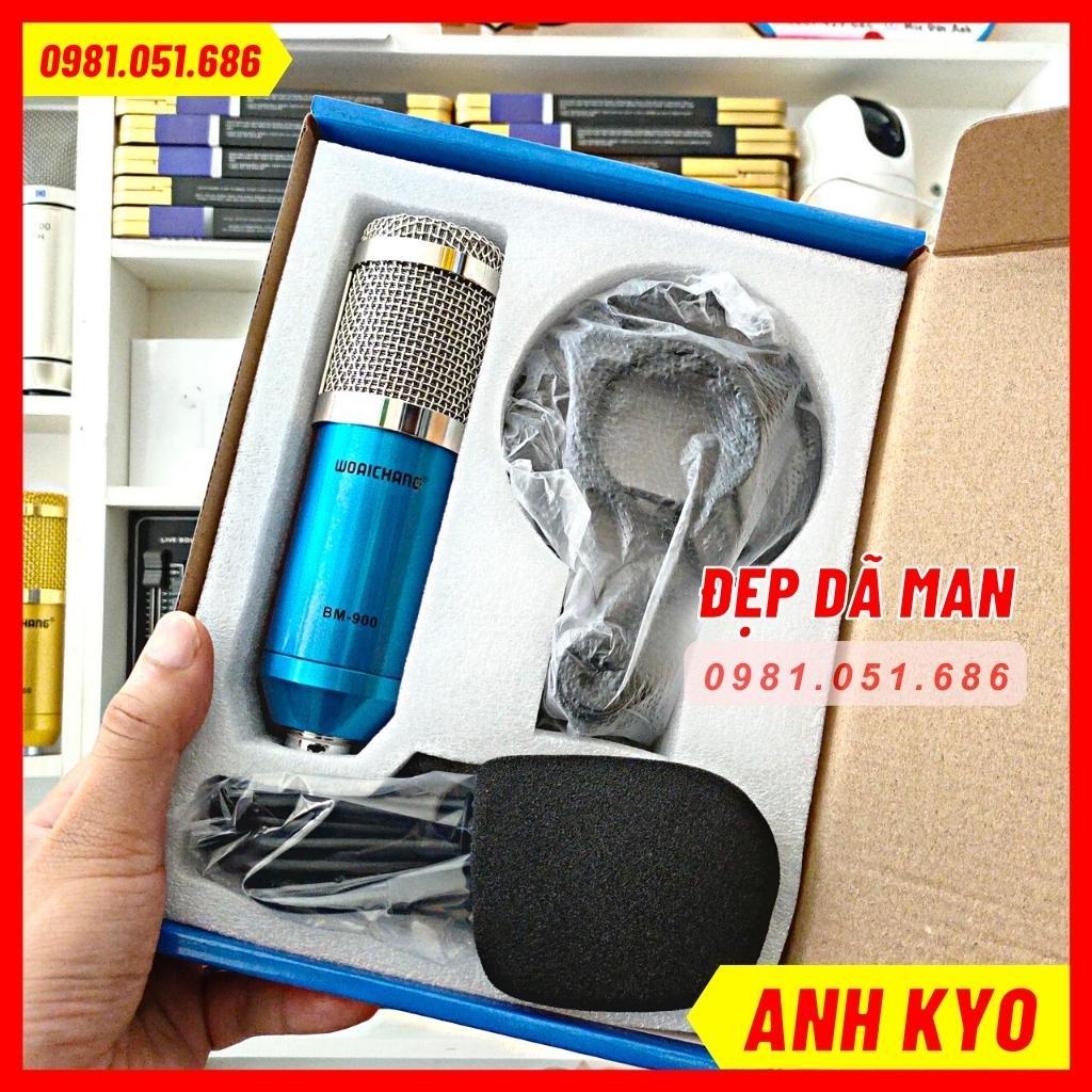 Mic Thu Âm MBBM900 Hàng Loại 1 Thiết Kế Cực Đẹp Màu Xanh Dương Bắt Mắt Chất Lượng Cao