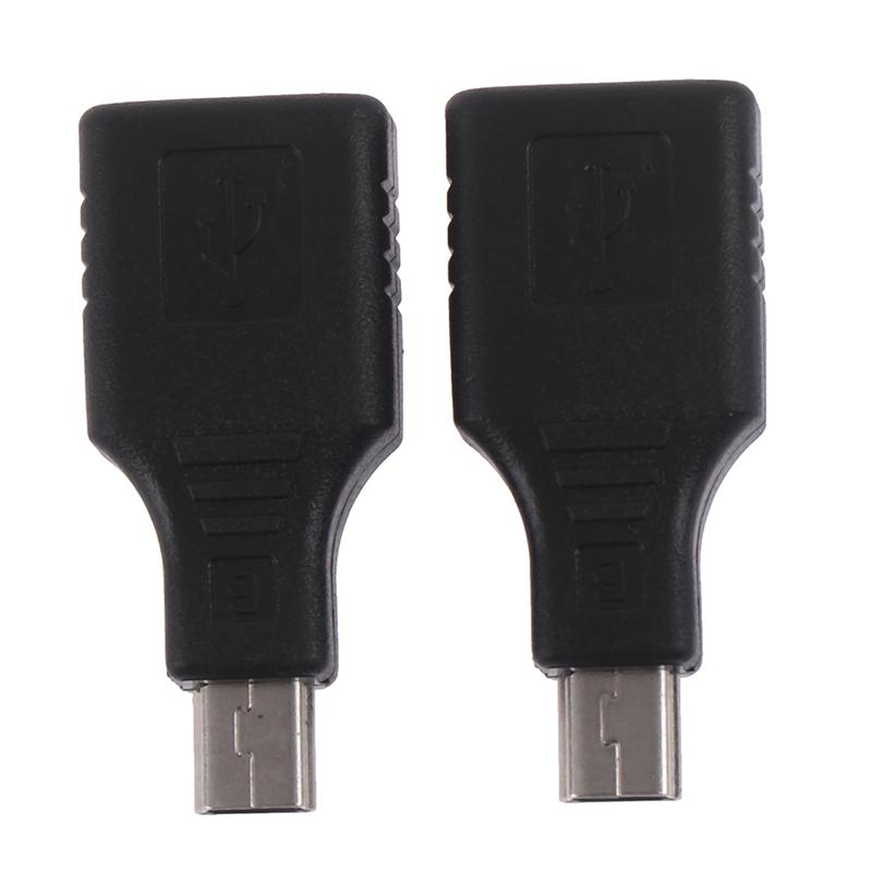 Mini USB Nam Sang USB Nữ Bộ Chuyển Đổi Kết Nối Truyền Dữ Liệu Đồng Bộ Bộ Chuyển Đổi OTG Cho Xe Hơi AUX MP3 MP4 Máy Tính Bảng Điện Thoại đĩa U Chiều Dài Cáp: 2 Chiếc