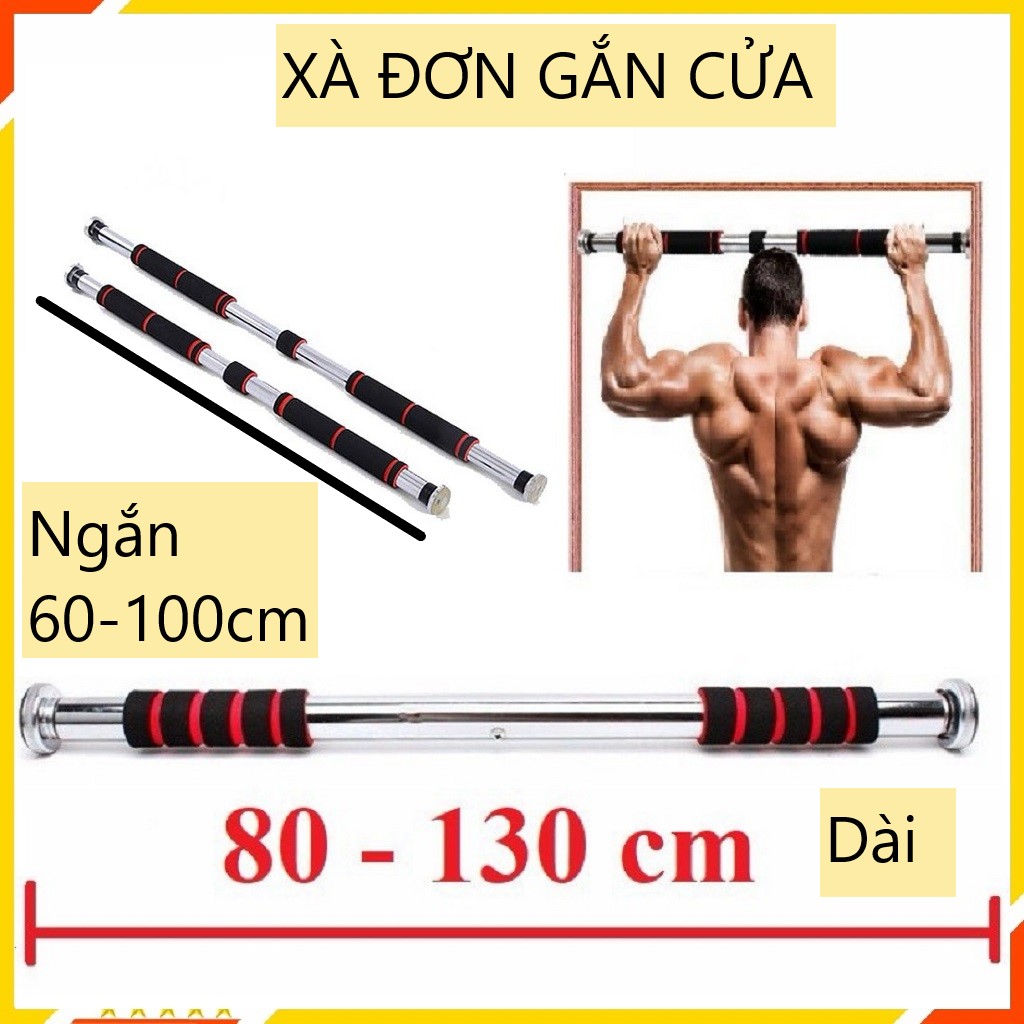 Xà Đơn Gắn Cửa, Xà Đơn Treo Trường, Độ Dài Tuỳ Chỉnh, Dụng Cụ Tập Gym, Tập Cơ Bụng, Cơ Vai