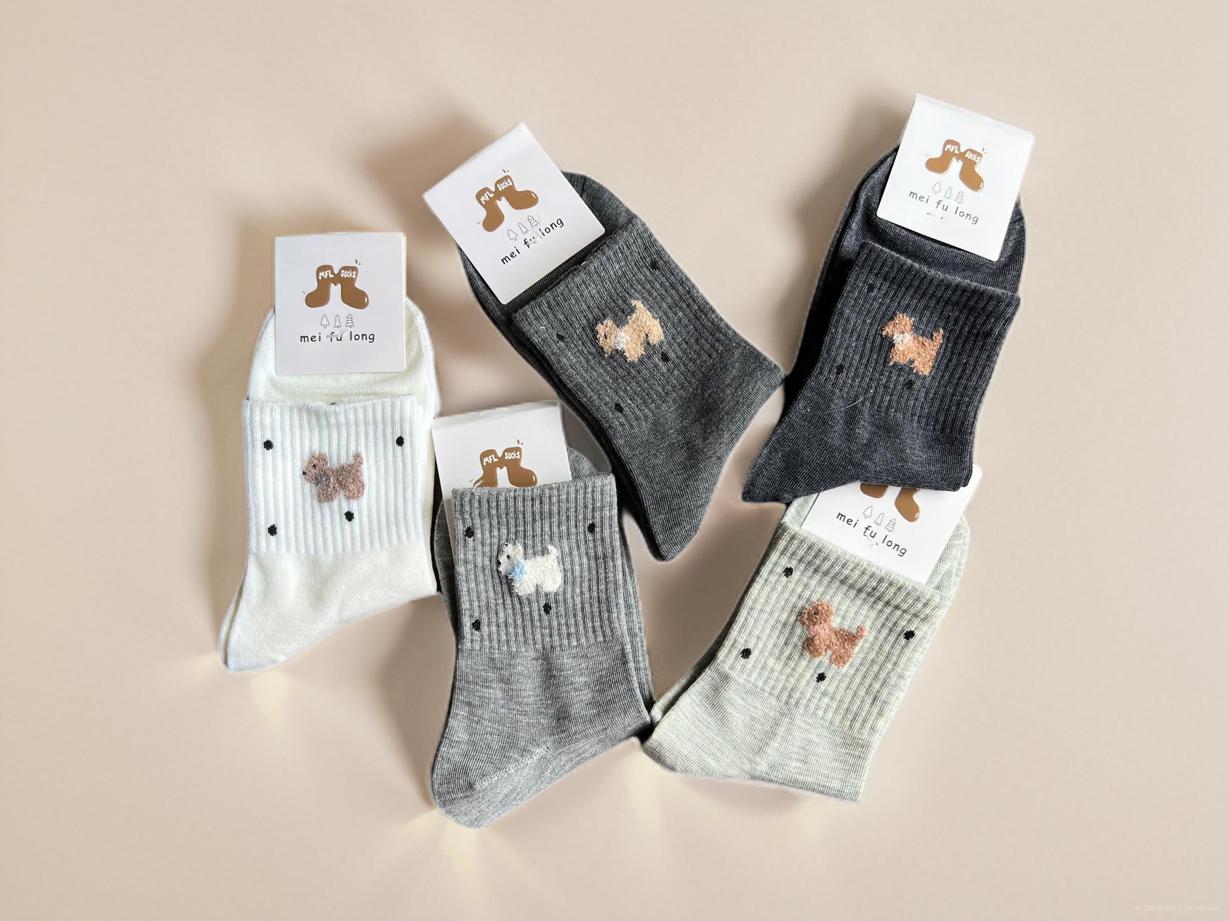 SET 5 ĐÔI TẤT VỚ NỮ CỔ CAO MÃ 27 DÀNH CHO NỮ