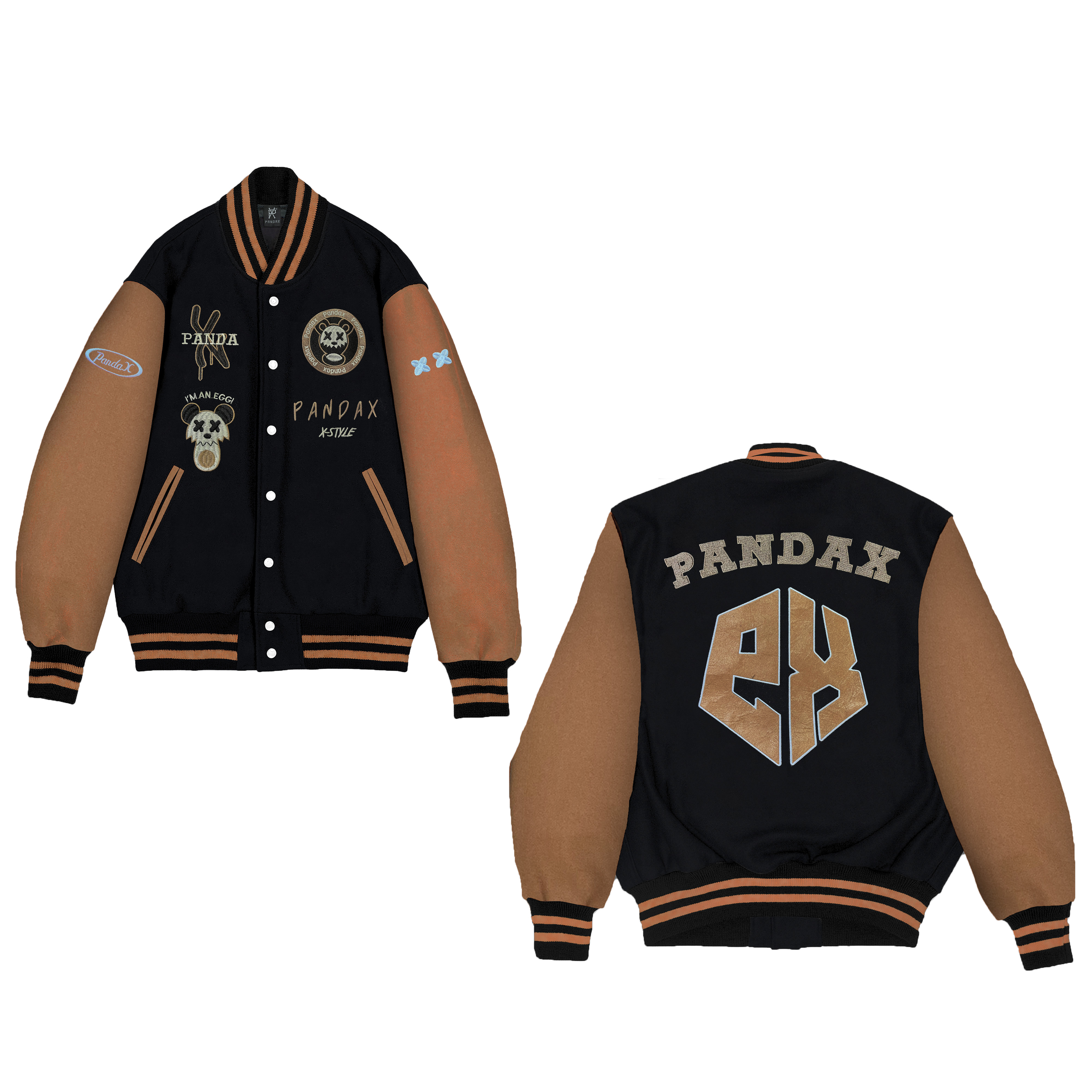 Áo bomber nam nữ Pandax local brand , varsity jacket unisex , khoác bóng chày fullbox