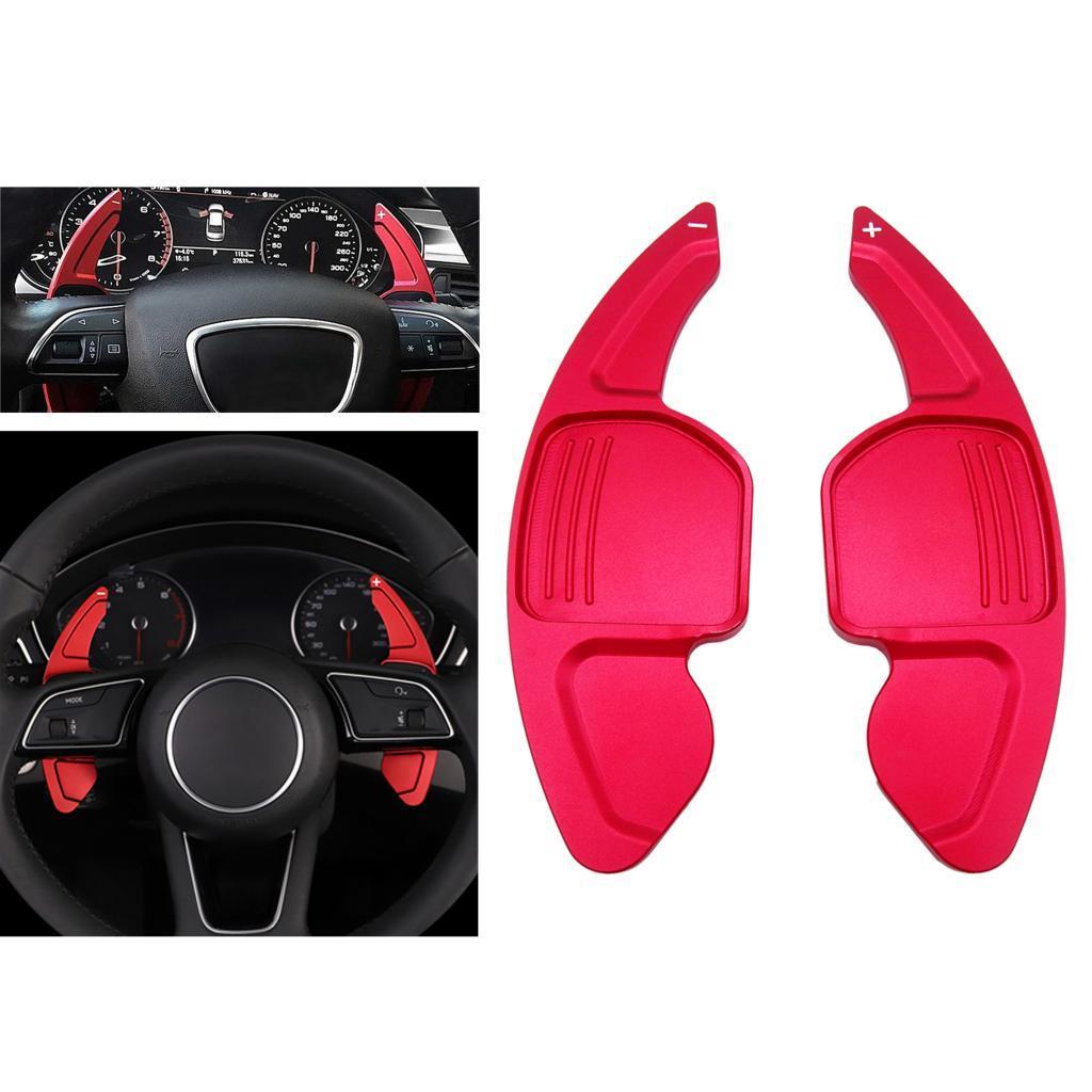 Paddle Shifter Extension Durable for  A3 A4L A5 A6 A7 A8 S5 Q5 Red