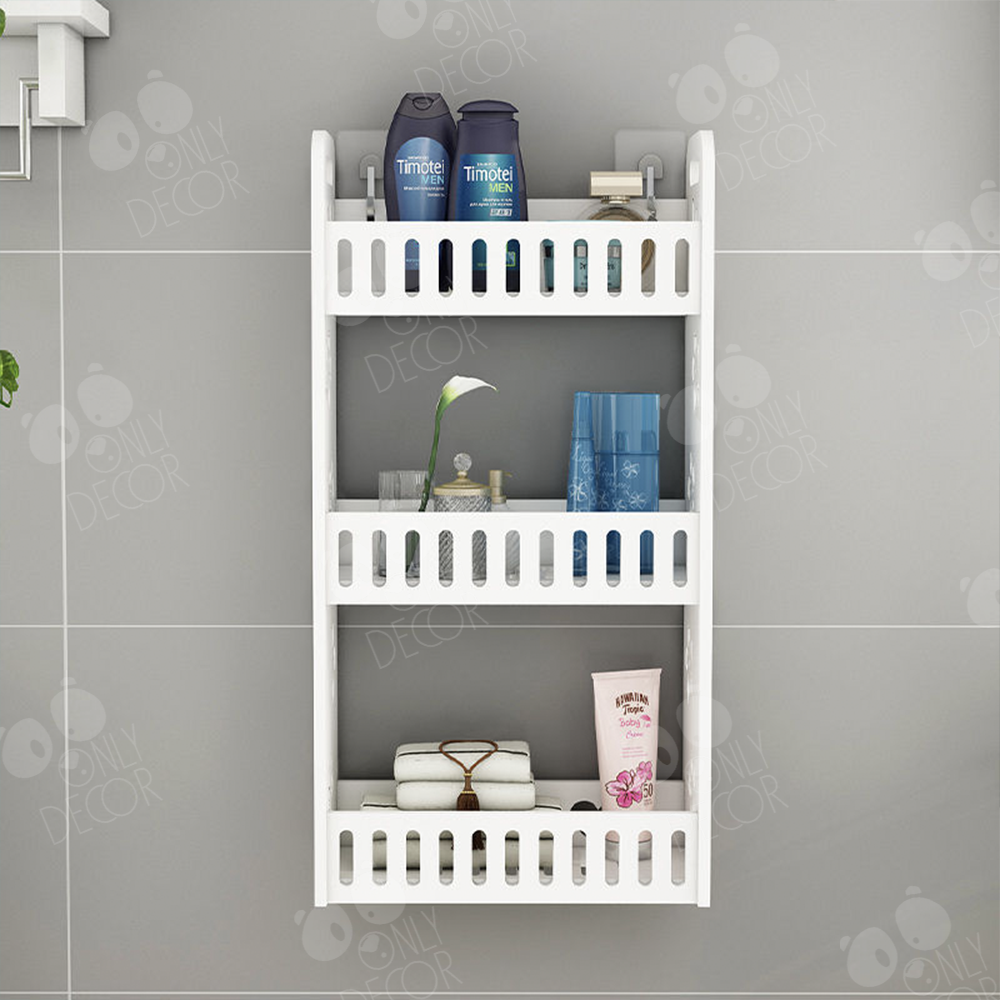 Kệ nhà tắm 3 tầng vuông chống nước 100%
