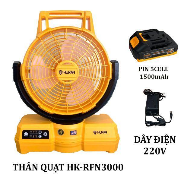 Hình ảnh THÂN QUẠT CHẠY PIN 21V BODY HK-RFN3000 HUKAN - HÀNG CHÍNH HÃNG