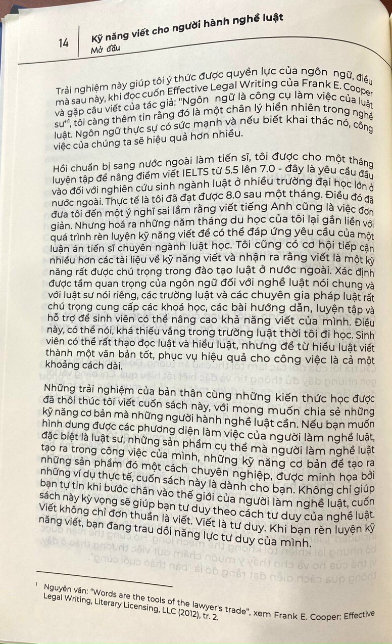 Kỹ năng viết cho người hành nghề luật