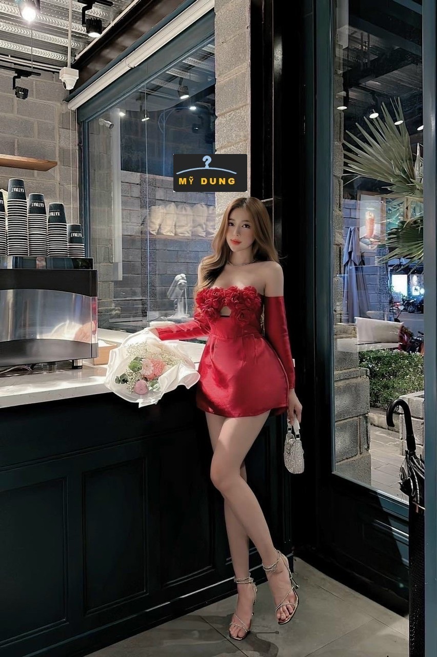 ĐẦM ỐNG TAY RỜI, ĐÍNH HOA CỔ- TA NÓI ƯNG E NÀY TỪ CÁI NHÌN ĐẦU TIÊN- XINH XĨU LUN CÁC NÀNG ƠI